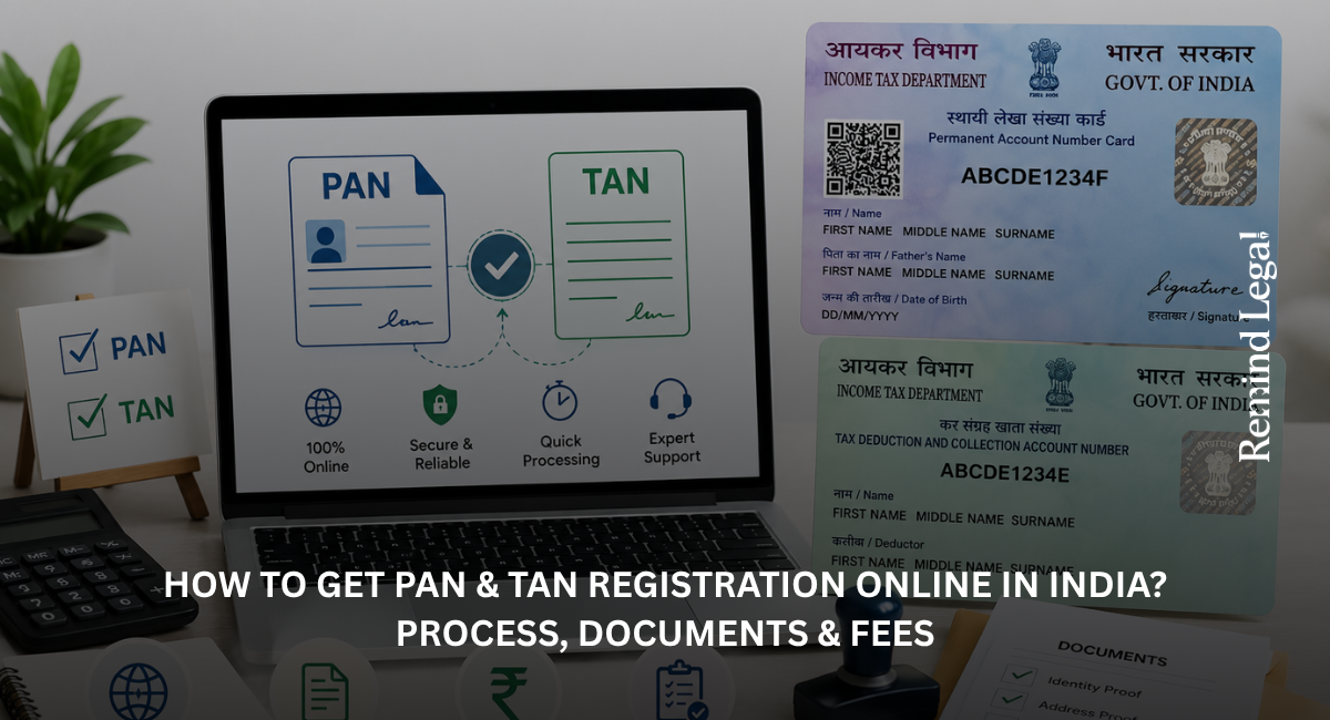 How to Get PAN and TAN Registration Online in India Process Documents and Fees